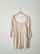 Dainty Floral Smocked Romper (M)