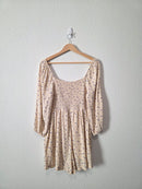 Dainty Floral Smocked Romper (M)
