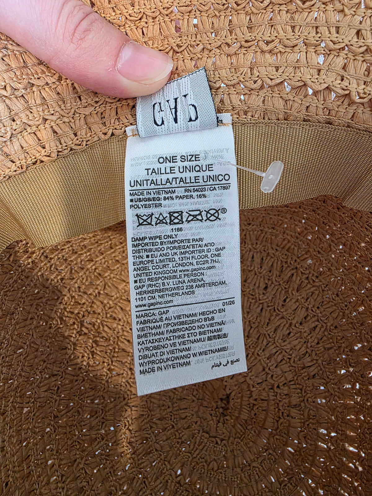 Gap Straw Bucket Hat (OS)