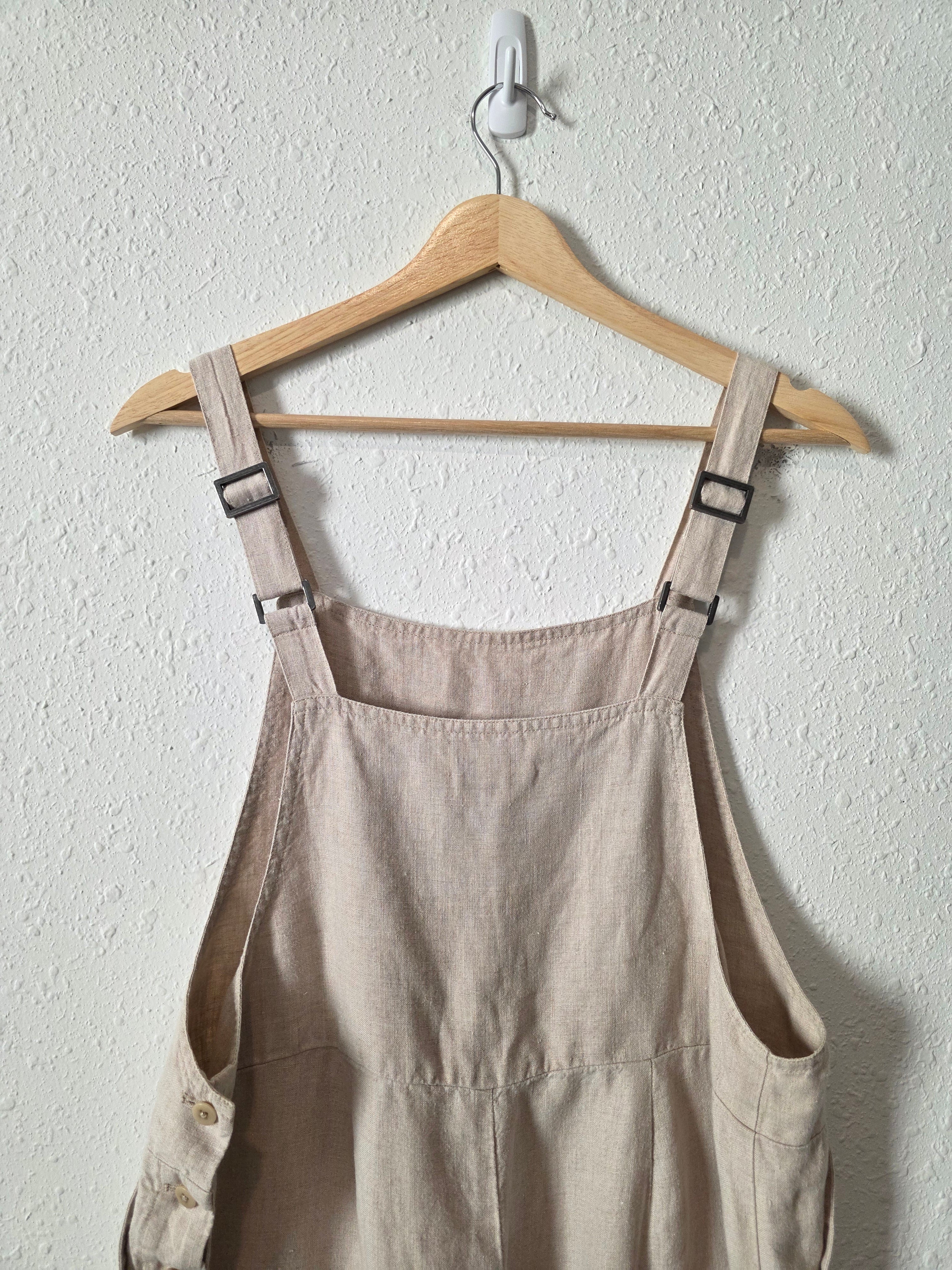 Eileen Fisher Organic Linen Overalls (XS/S petite)
