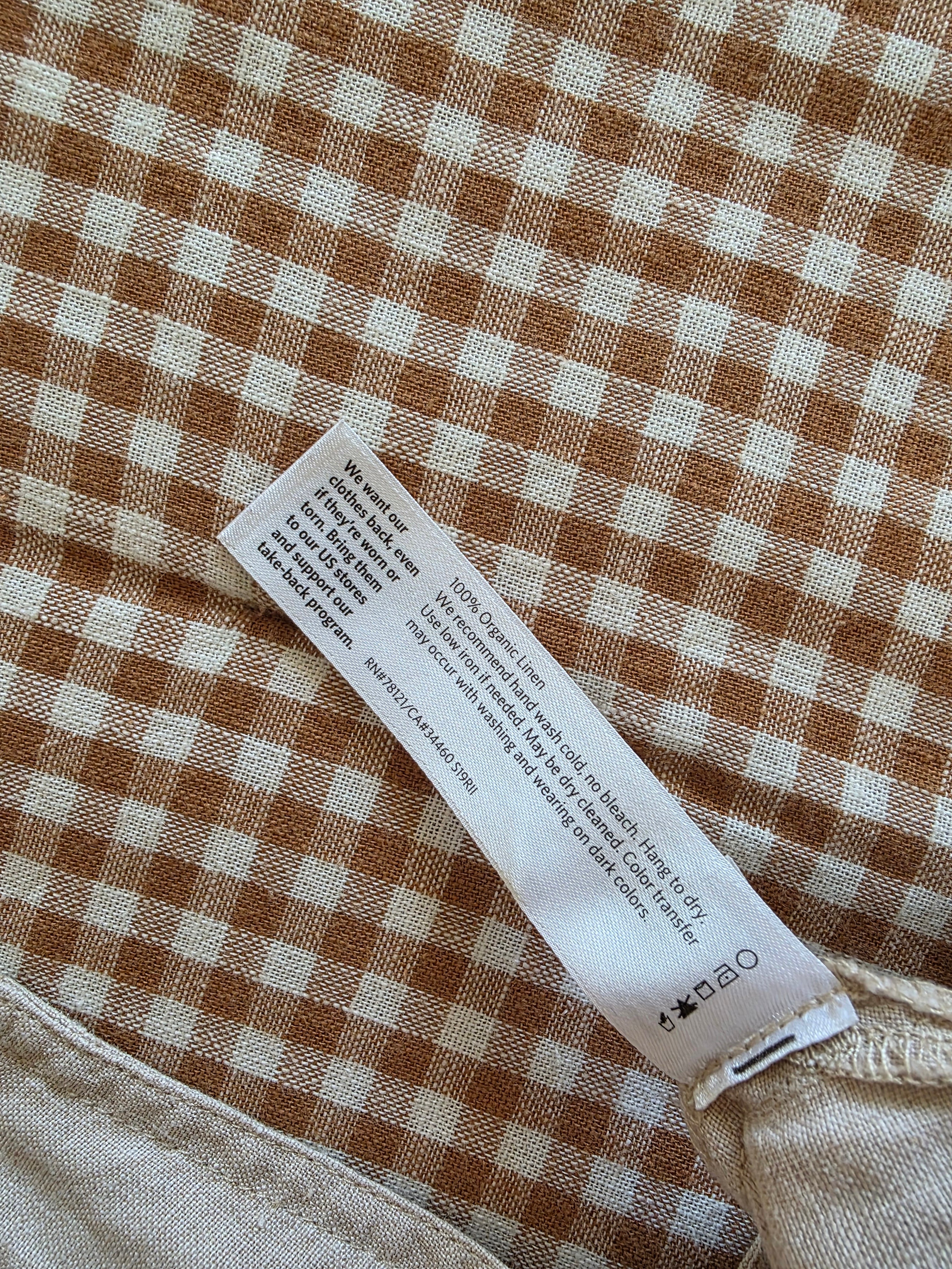 Eileen Fisher Organic Linen Overalls (XS/S petite)