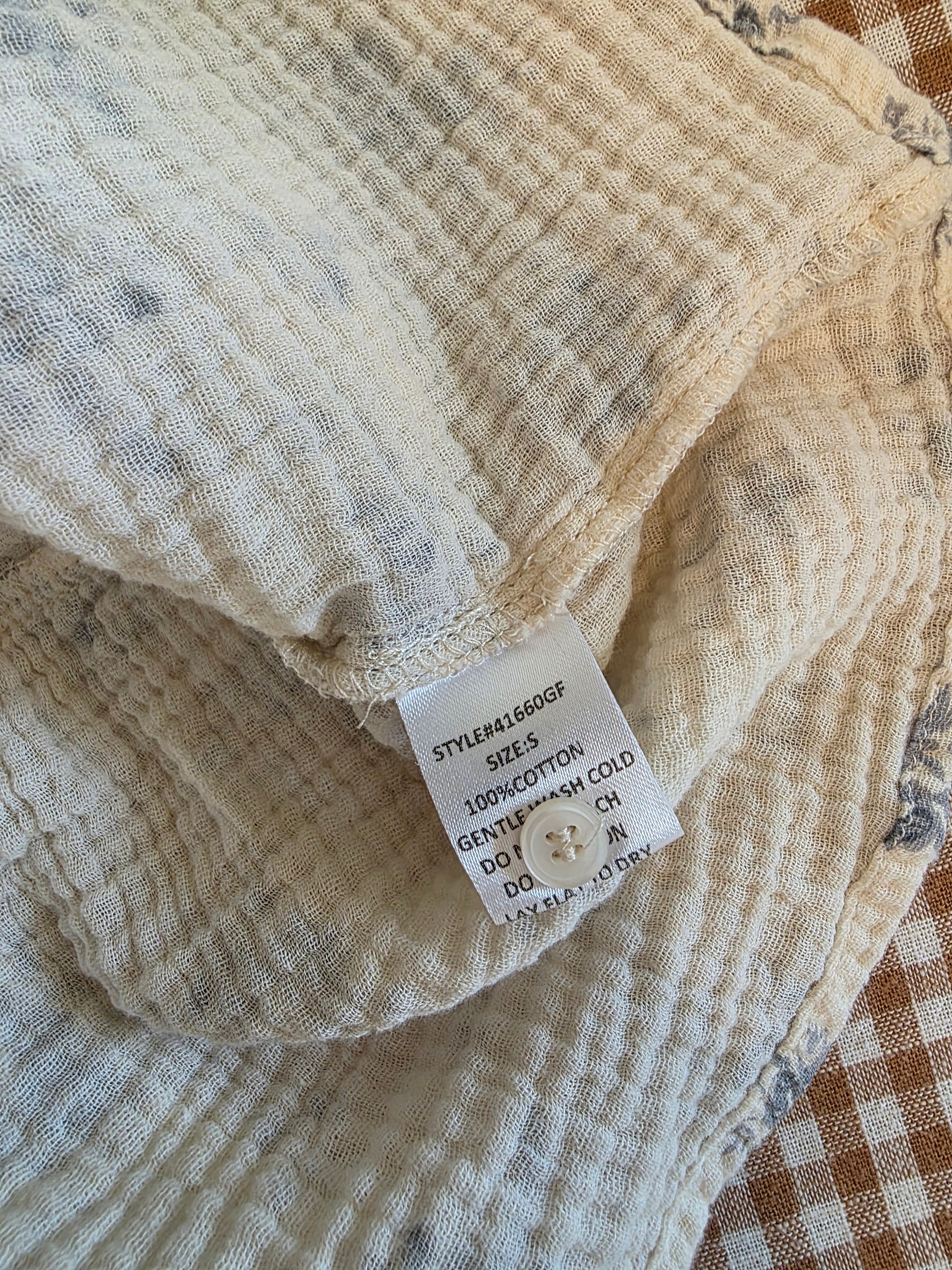 Grade & Gather Cottage Floral Top (S)