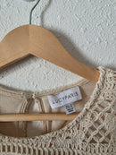 Lucy Paris Crochet Knit Top (M)