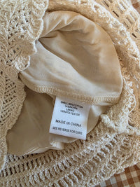 Lucy Paris Crochet Knit Top (M)