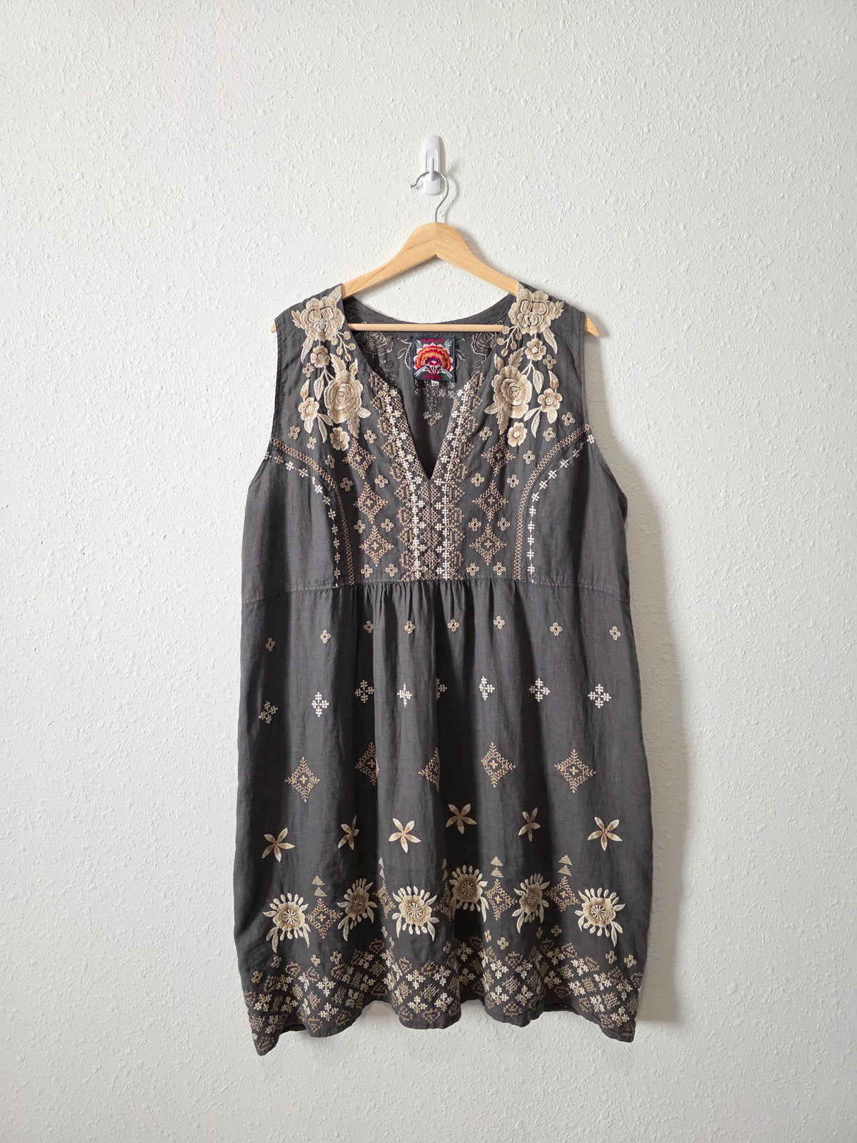 Johnny Was Embroidered Tunic Dress (XXL)