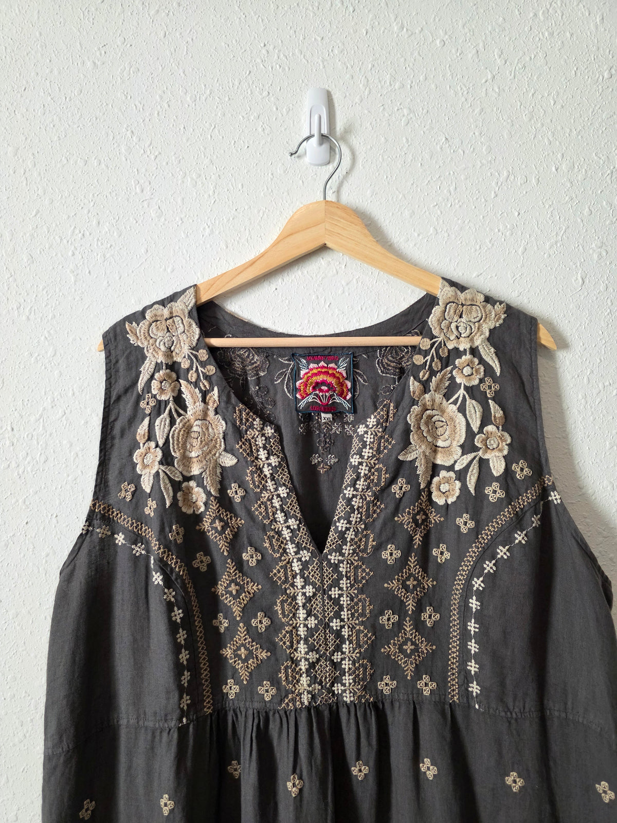 Johnny Was Embroidered Tunic Dress (XXL)