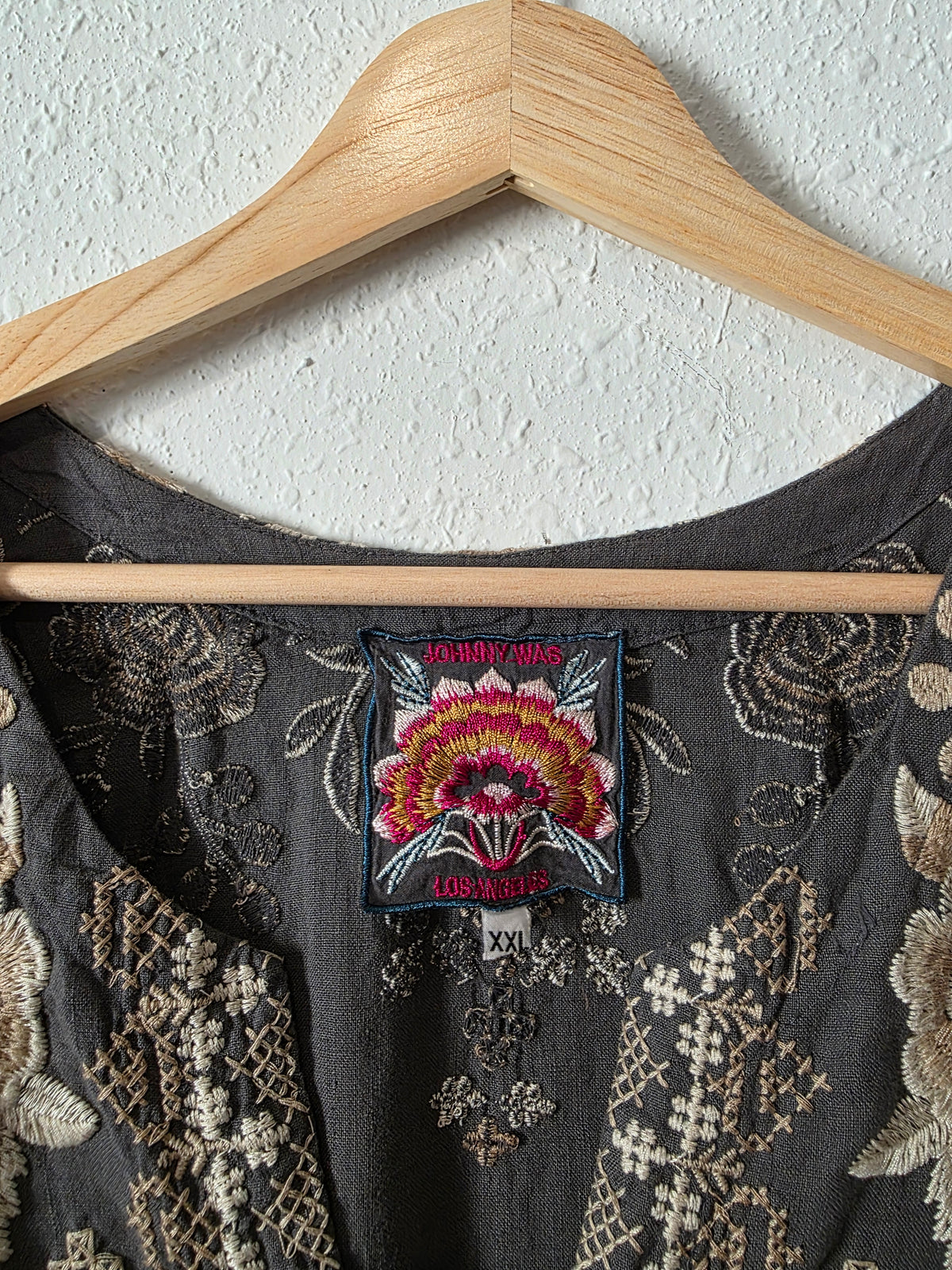 Johnny Was Embroidered Tunic Dress (XXL)