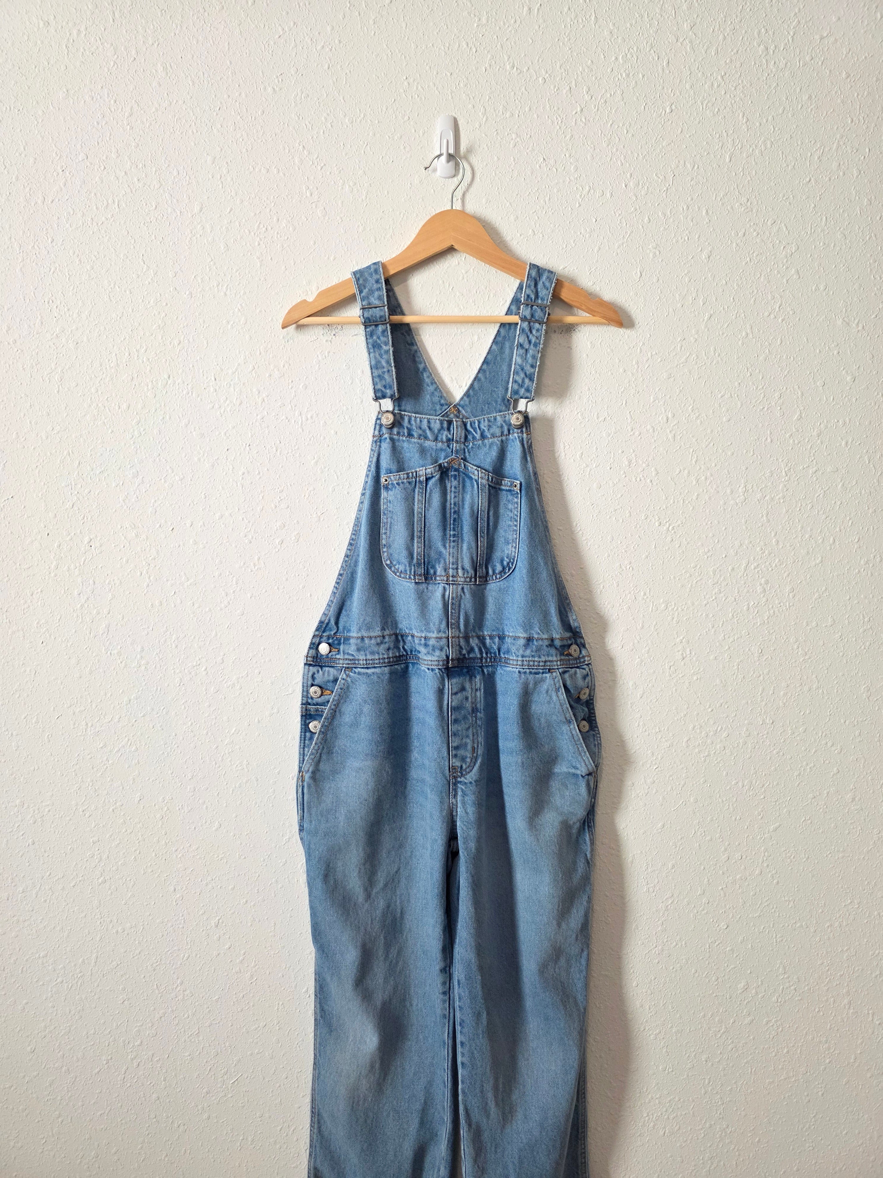 Relaxed Cotton Denim Overalls (8)