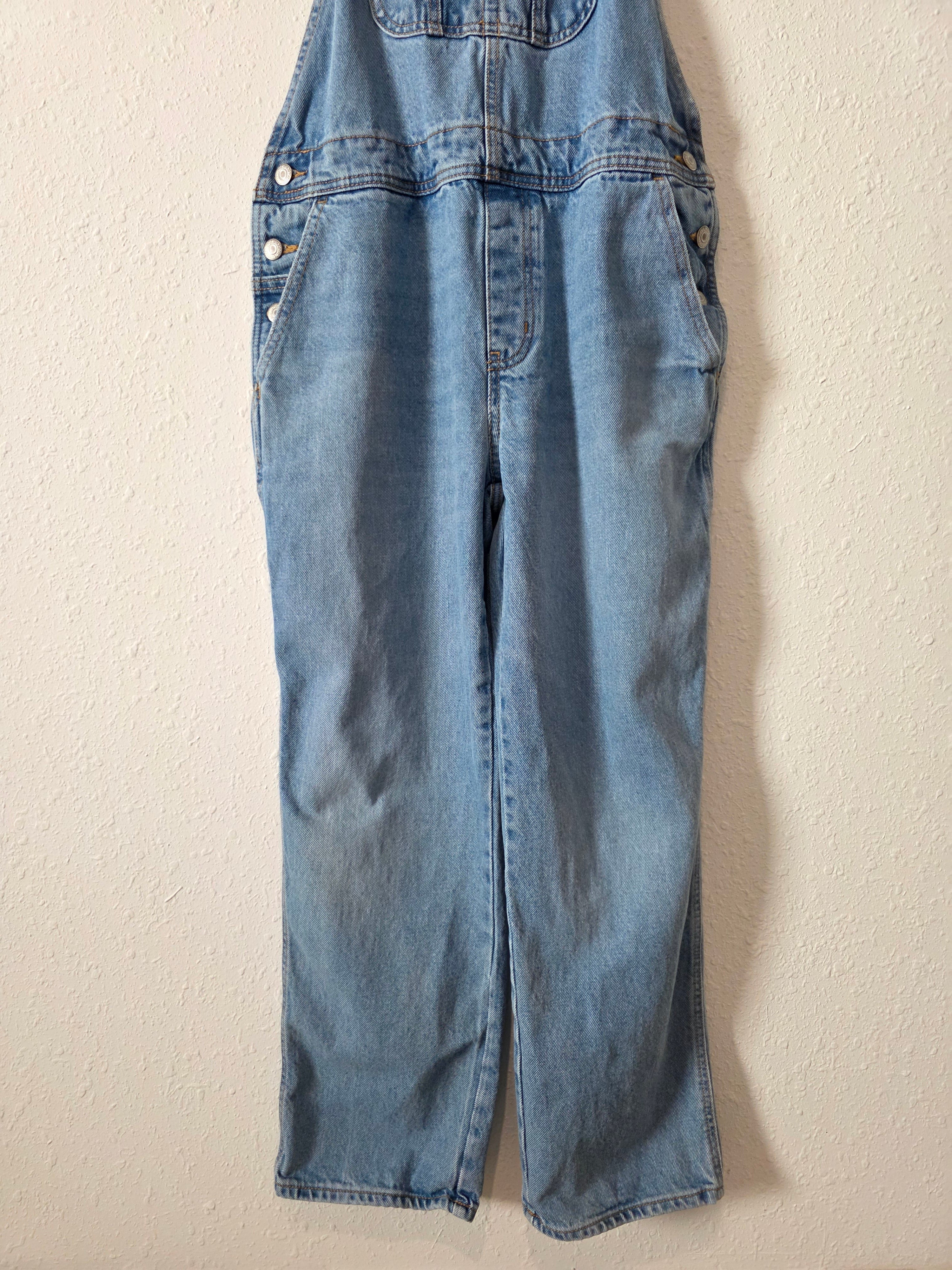 Relaxed Cotton Denim Overalls (8)