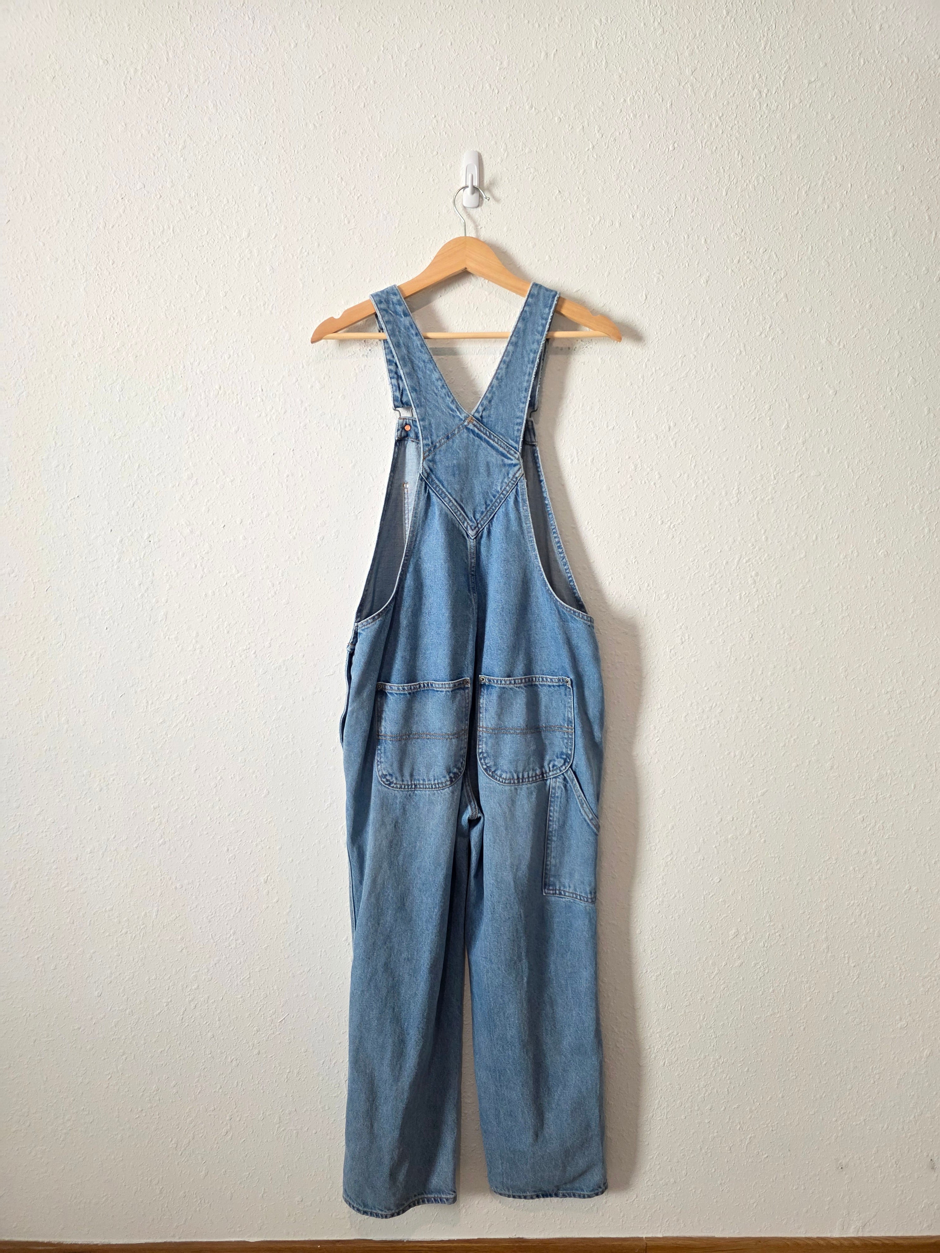 Relaxed Cotton Denim Overalls (8)