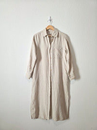 AYR Linen Duster Shirt Dress (S)