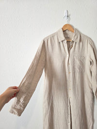 AYR Linen Duster Shirt Dress (S)