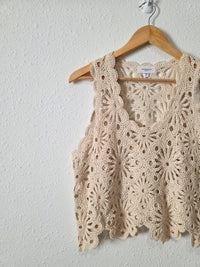 Anniewear Floral Crochet Top (S/M)
