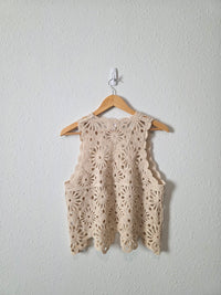 Anniewear Floral Crochet Top (S/M)