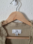 Light Green Cotton Gauze Button Up (M)