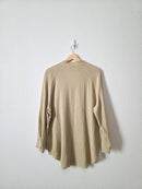 Light Green Cotton Gauze Button Up (M)