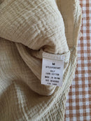 Light Green Cotton Gauze Button Up (M)