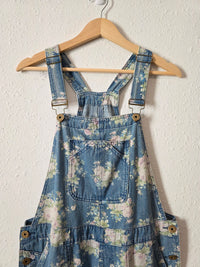 April Cornell Floral Denim Overalls (S)