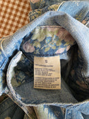 April Cornell Floral Denim Overalls (S)