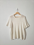 Gap Cotton Crochet Top (L)