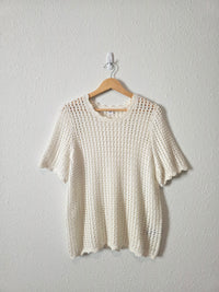 Gap Cotton Crochet Top (L)
