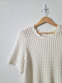 Gap Cotton Crochet Top (L)