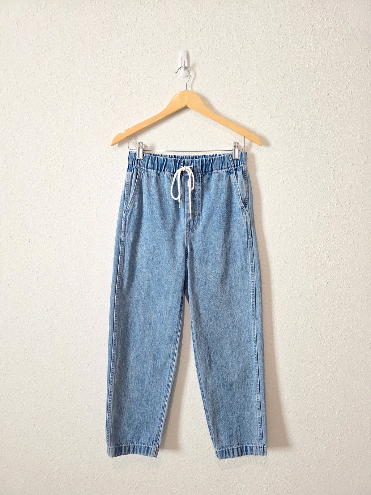 Madewell Straight Drawstring Jeans (XS)