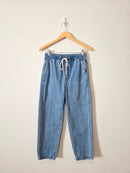 Madewell Straight Drawstring Jeans (XS)