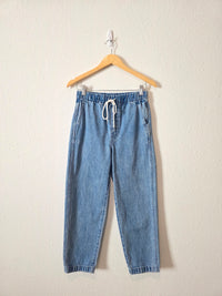 Madewell Straight Drawstring Jeans (XS)