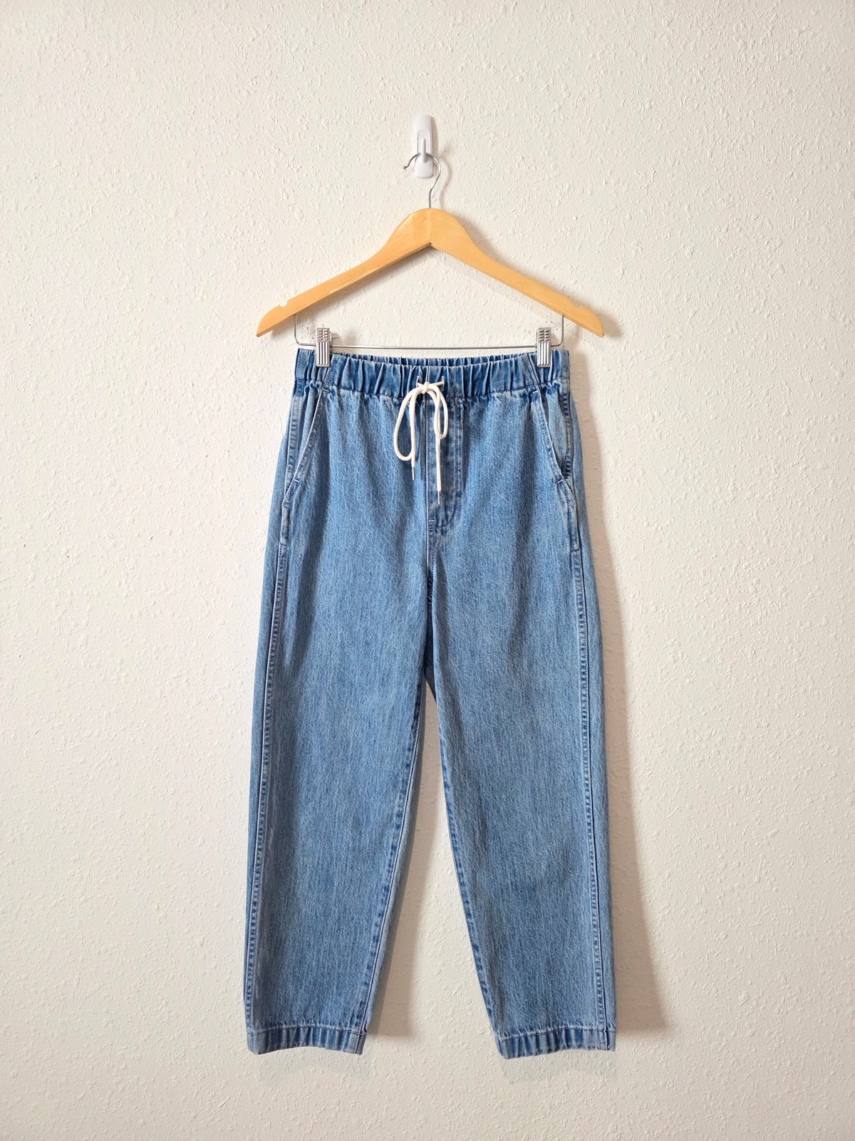 Madewell Straight Drawstring Jeans (XS)