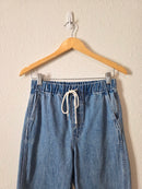 Madewell Straight Drawstring Jeans (XS)