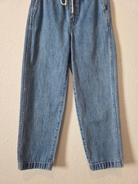 Madewell Straight Drawstring Jeans (XS)