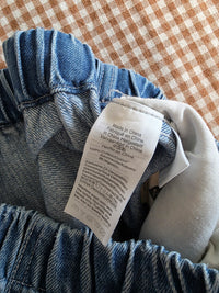 Madewell Straight Drawstring Jeans (XS)