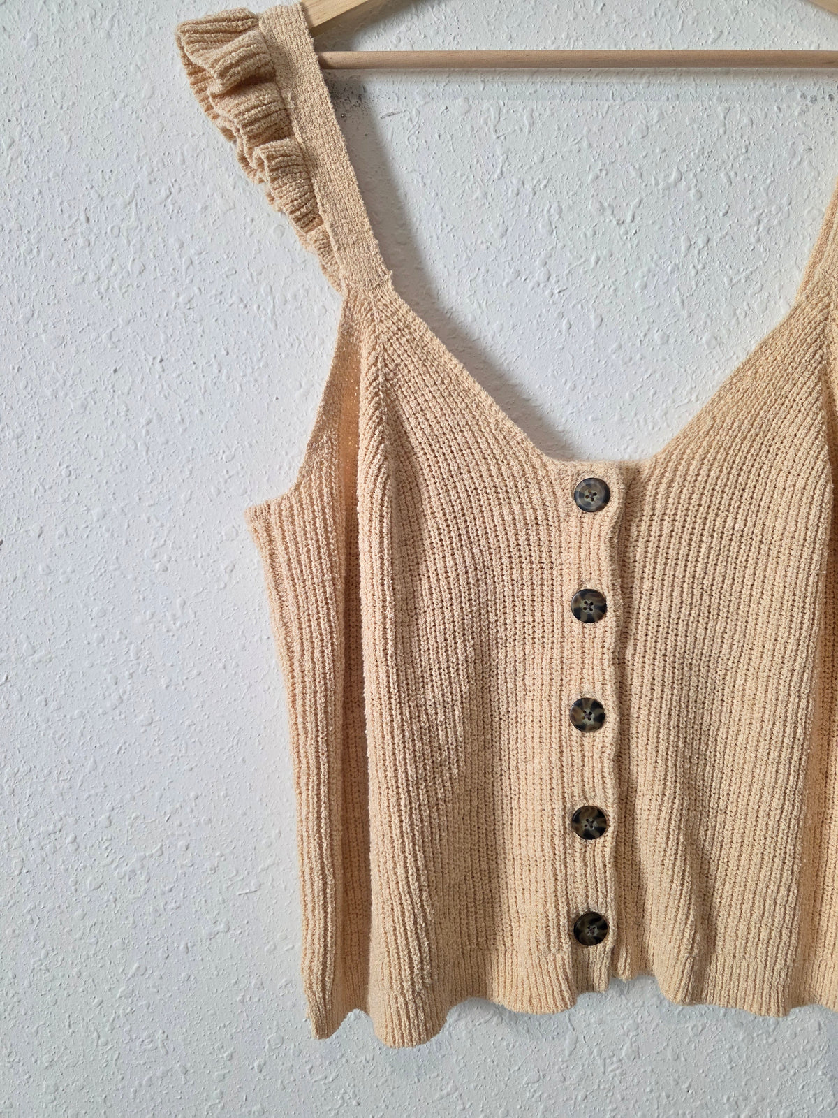 Madewell Cotton Blend Knit Tank (L)