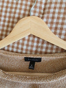 Neutral Slouchy Cotton Sweater (M)