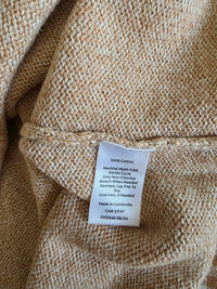 Neutral Slouchy Cotton Sweater (M)