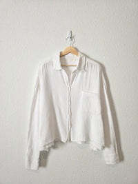 Cotton Gauze Oversized Button Up (M)