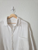Cotton Gauze Oversized Button Up (M)