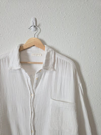 Cotton Gauze Oversized Button Up (M)