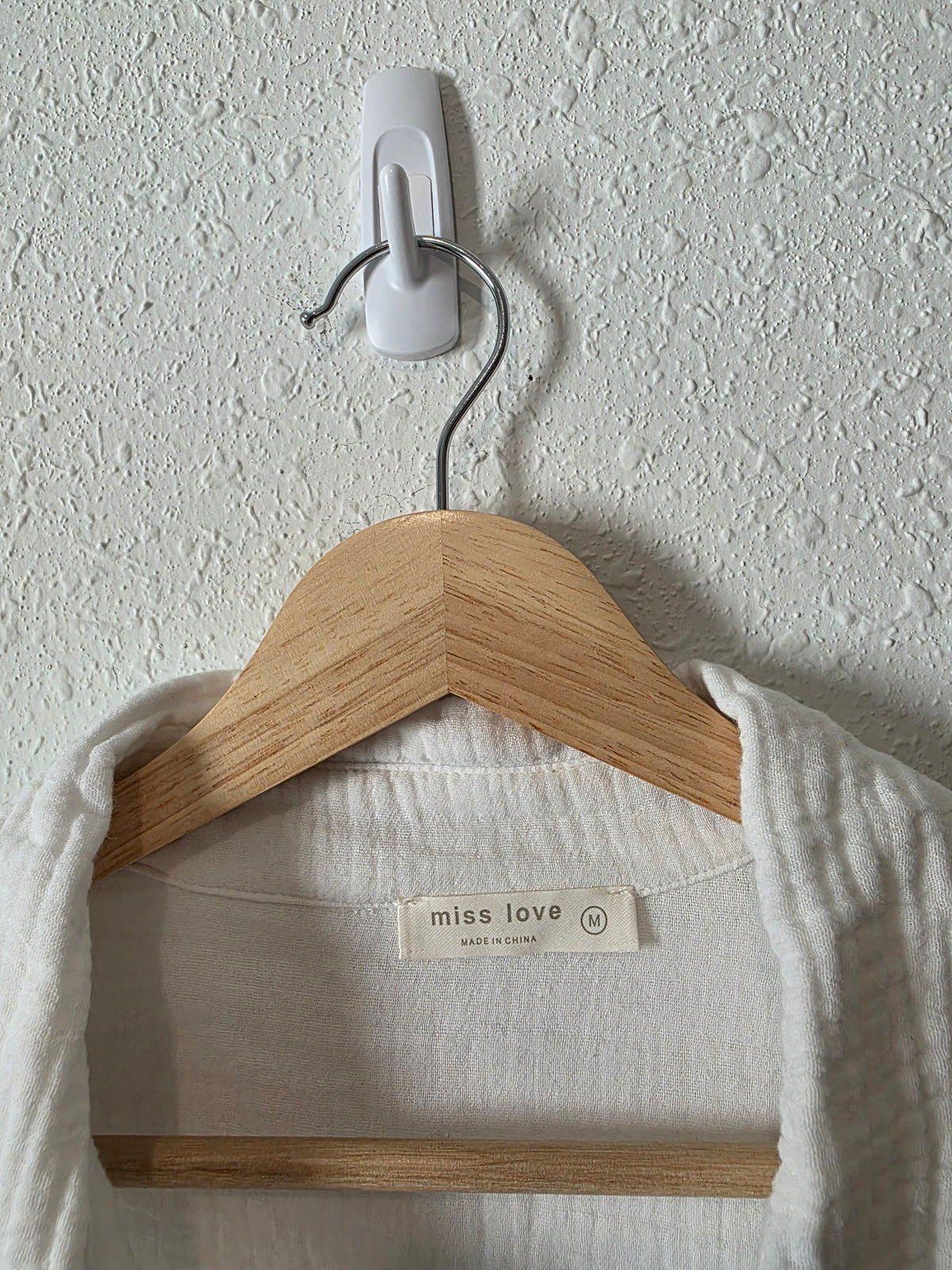 Cotton Gauze Oversized Button Up (M)
