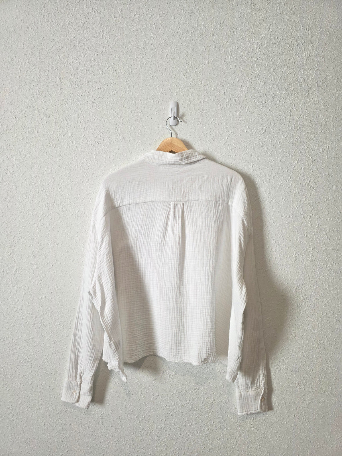 Cotton Gauze Oversized Button Up (M)