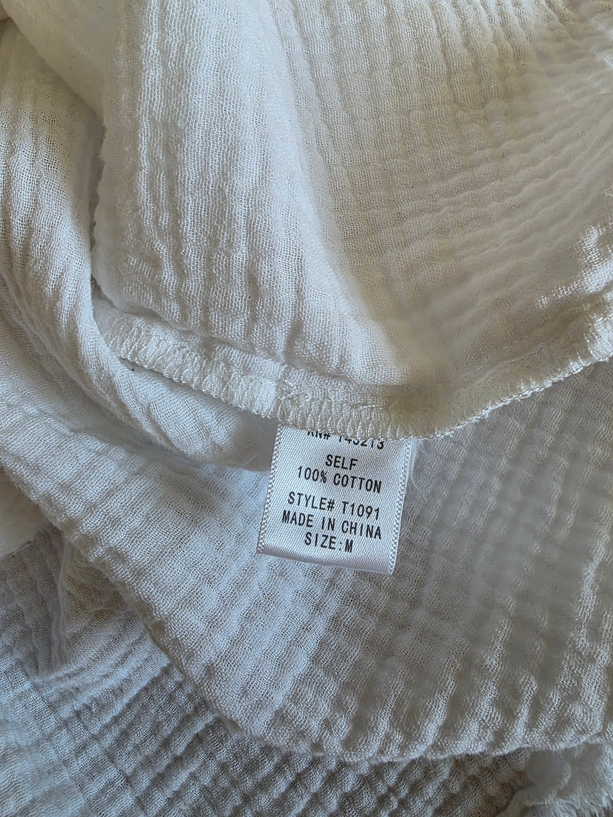Cotton Gauze Oversized Button Up (M)