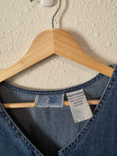 Vintage Denim Midi Dress (M)