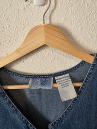Vintage Denim Midi Dress (M)