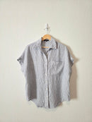 Quince Striped Linen Shirt (M)