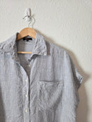 Quince Striped Linen Shirt (M)