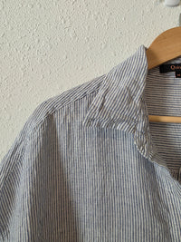 Quince Striped Linen Shirt (M)