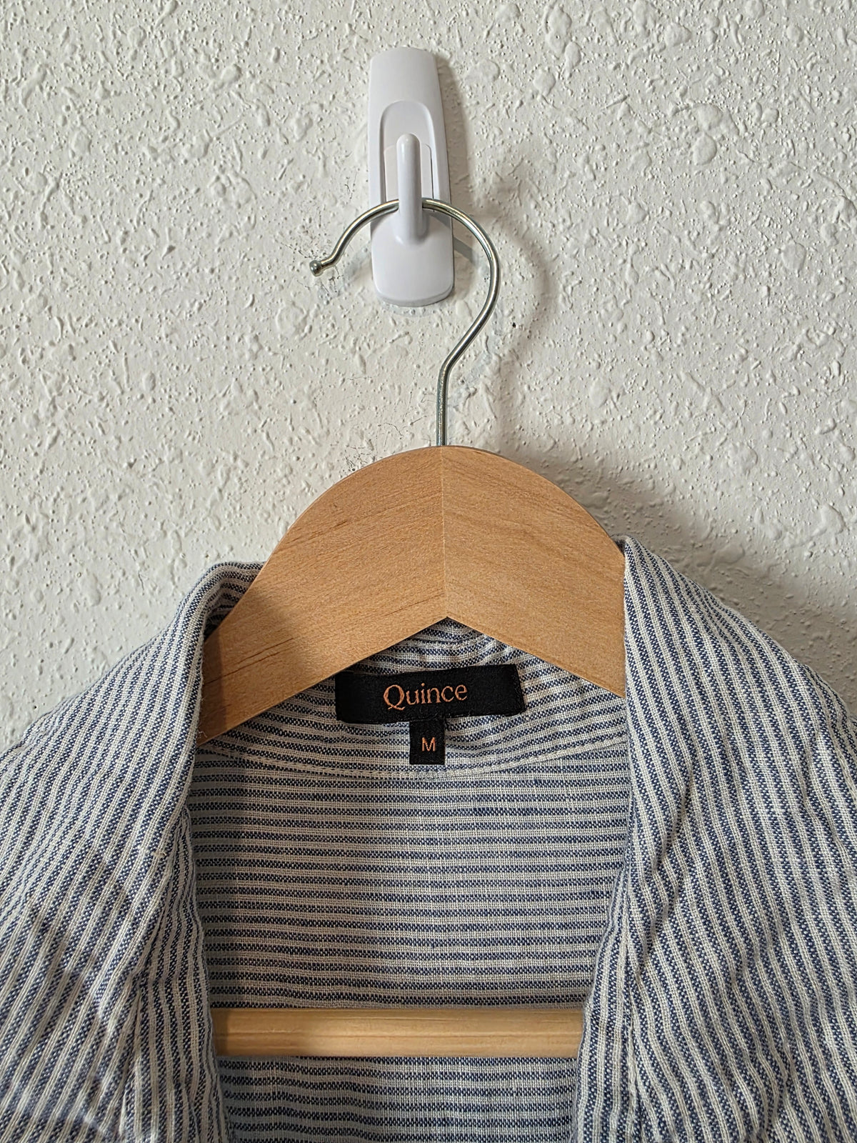 Quince Striped Linen Shirt (M)
