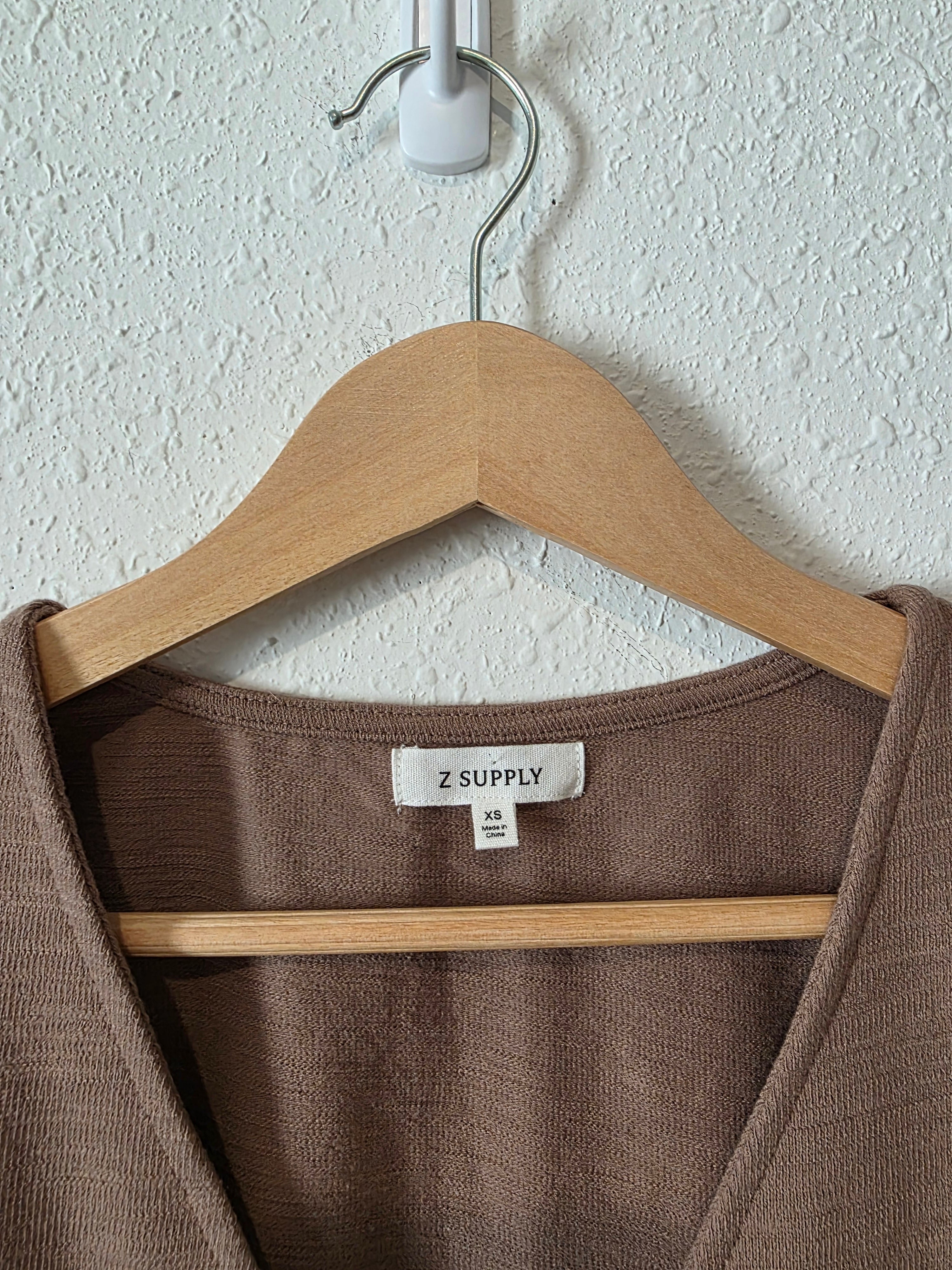 Z Supply Brown Button Front Vest (XS)