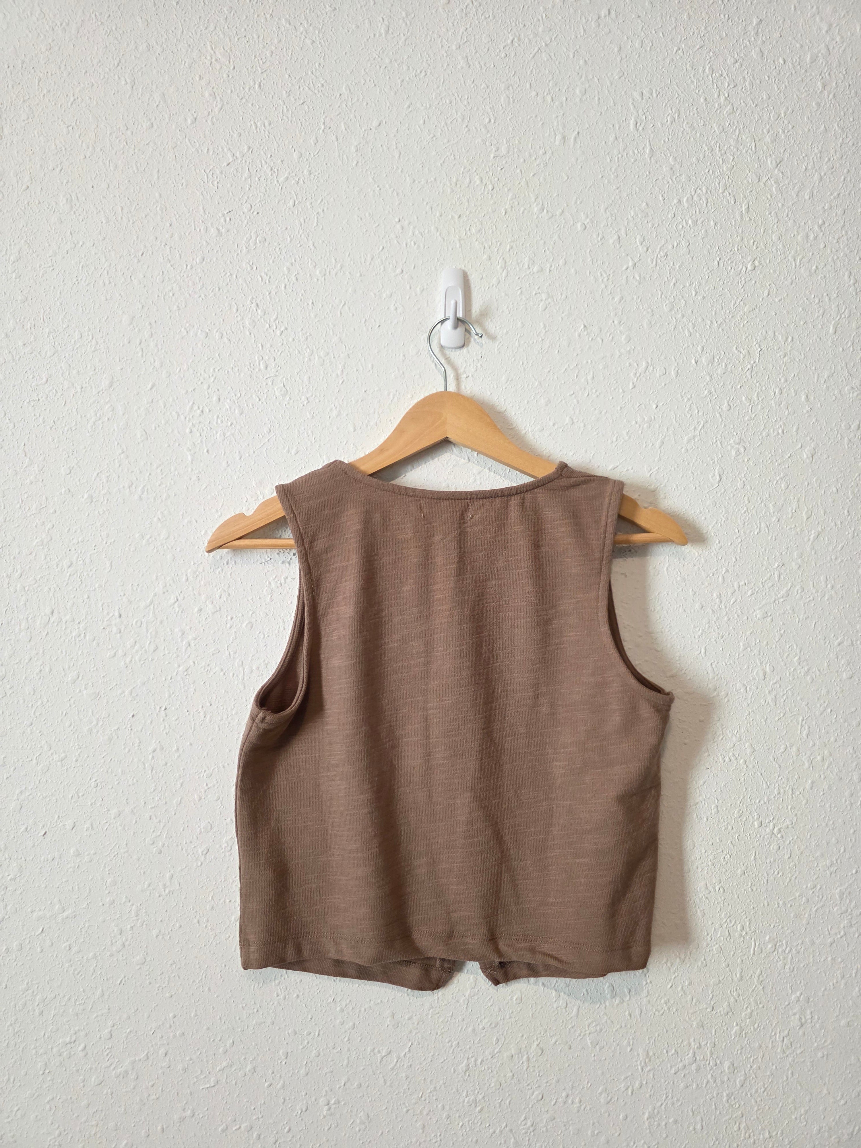 Z Supply Brown Button Front Vest (XS)